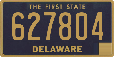DE license plate 627804