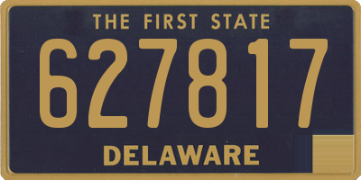 DE license plate 627817