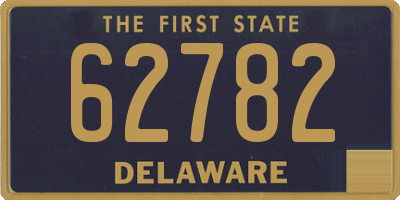 DE license plate 62782