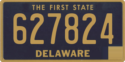 DE license plate 627824