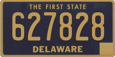 DE license plate 627828