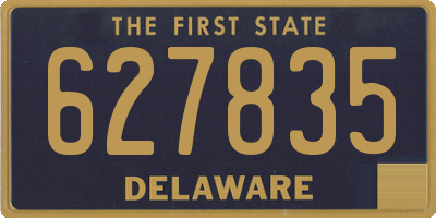 DE license plate 627835