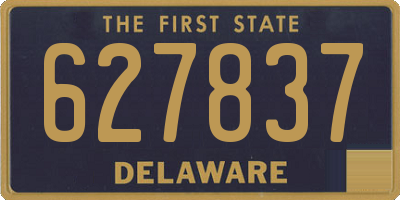 DE license plate 627837