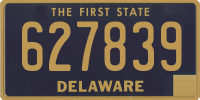 DE license plate 627839