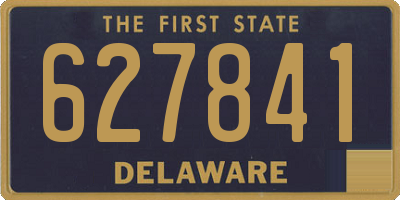 DE license plate 627841