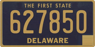 DE license plate 627850