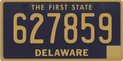 DE license plate 627859