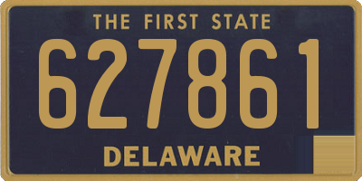 DE license plate 627861