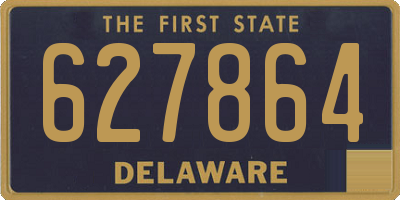 DE license plate 627864