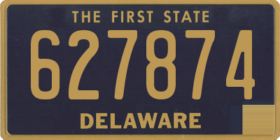 DE license plate 627874