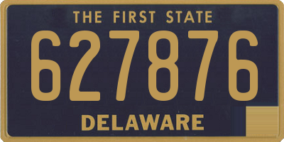 DE license plate 627876
