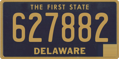 DE license plate 627882