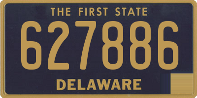 DE license plate 627886
