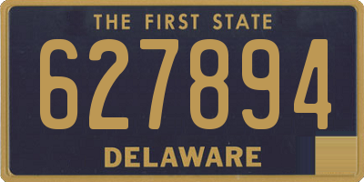 DE license plate 627894