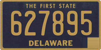 DE license plate 627895
