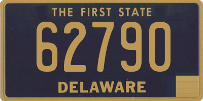 DE license plate 62790