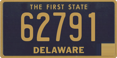 DE license plate 62791