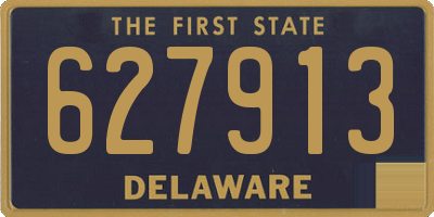 DE license plate 627913