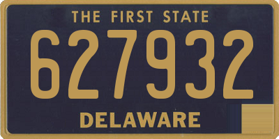DE license plate 627932