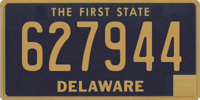 DE license plate 627944