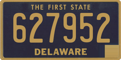 DE license plate 627952