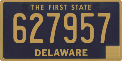 DE license plate 627957