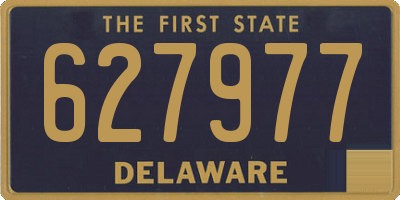 DE license plate 627977