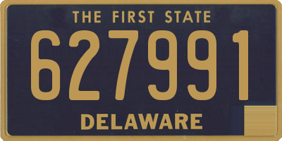 DE license plate 627991