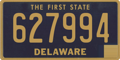 DE license plate 627994