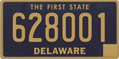 DE license plate 628001