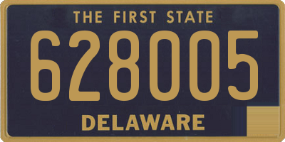 DE license plate 628005