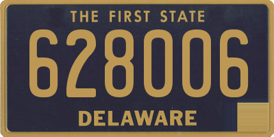 DE license plate 628006