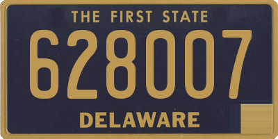 DE license plate 628007