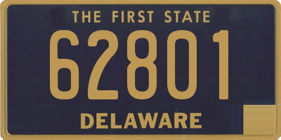 DE license plate 62801