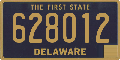 DE license plate 628012