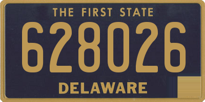 DE license plate 628026