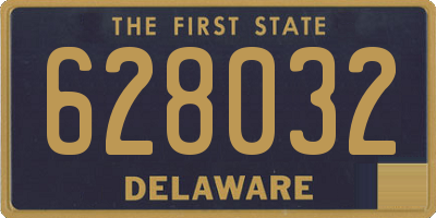 DE license plate 628032