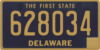 DE license plate 628034