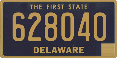 DE license plate 628040