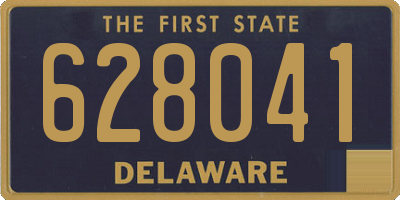 DE license plate 628041