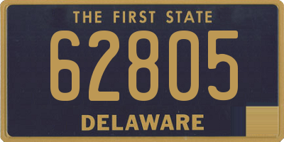 DE license plate 62805