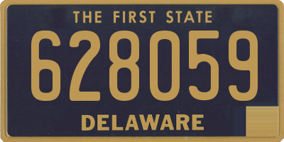 DE license plate 628059