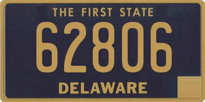 DE license plate 62806