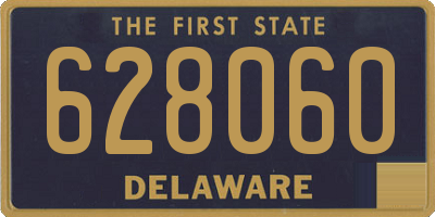 DE license plate 628060