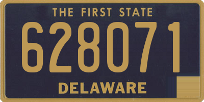 DE license plate 628071
