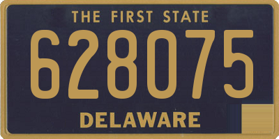 DE license plate 628075