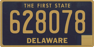 DE license plate 628078