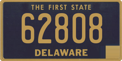 DE license plate 62808
