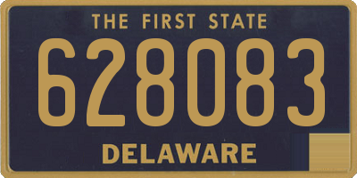 DE license plate 628083
