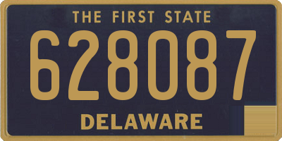 DE license plate 628087